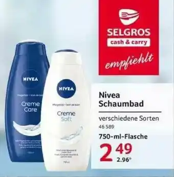 Selgros Nivea Schaumbad Angebot