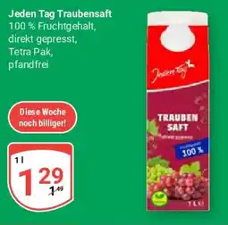 Globus Jeden Tag Traubensaft Angebot