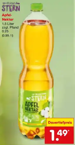 Netto Marken-Discount FRUCHT STERN Apfel- Nektar Angebot