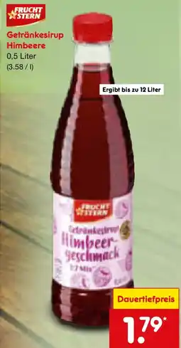 Netto Marken-Discount FRUCHT STERN Getränkesirup Angebot