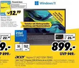 MEDIMAX acer Aspire 17 (A17-51M-78H6) Angebot