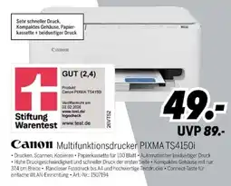 MEDIMAX Canon Multifunktionsdrucker PIXMA TS4150i Angebot
