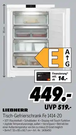MEDIMAX LIEBHERR Tisch-Gefrierschrank Fe 1414-20 Angebot