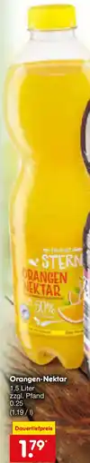 Netto Marken-Discount FRUCHT STERN Orangen-Nektar Angebot