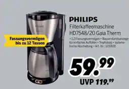 MEDIMAX PHILIPS Filterkaffeemaschine HD7548/20 Gaia Therm Angebot