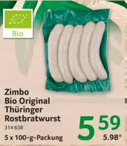 Selgros Zimbo Bio Original Thüringer Rostbratwurst Angebot