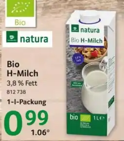 Selgros natura Bio H-Milch Angebot