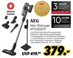 MEDIMAX AEG Akku-Stielsauger AP72AB2EPP Angebot