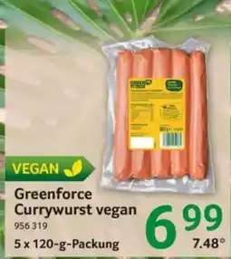 Selgros Greenforce Currywurst vegan Angebot