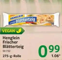 Selgros Henglein Frischer Blätterteig Angebot