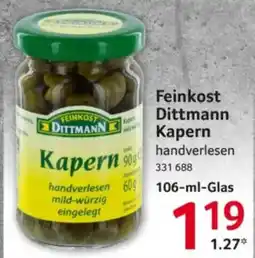 Selgros Feinkost Dittmann Kapern Angebot