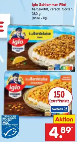 Netto Marken-Discount iglo Schlemmer Filet Angebot