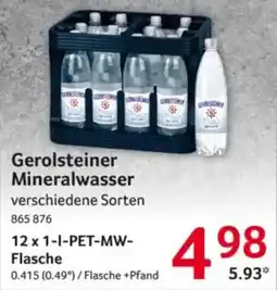 Selgros Gerolsteiner Mineralwasser Angebot