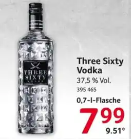 Selgros Three Sixty Vodka Angebot