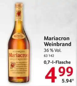 Selgros Mariacron Weinbrand Angebot