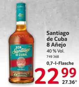 Selgros Ron Santiago de Cuba 8 Añejo Angebot