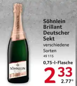 Selgros SÖHNLEIN Brillant Deutscher Sekt Angebot