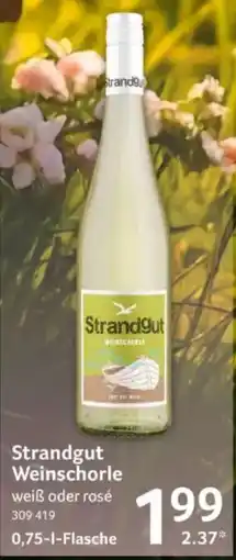Selgros Strandgut Weinschorle Angebot