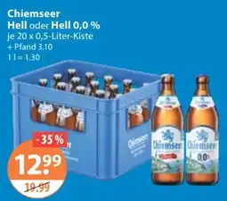 V Markt Chiemseer Hell oder Hell 0,0 % Angebot