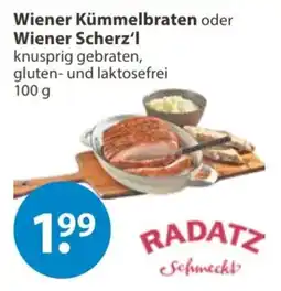V Markt Wiener Kümmebraten oder Wiener Scherz'l Angebot