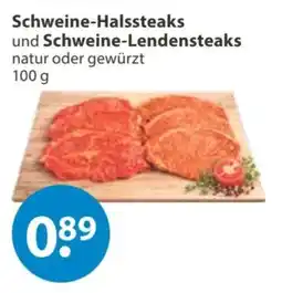 V Markt Schweine-Halssteaks und Schweine-Lendensteaks Angebot