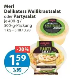V Markt Merl Delikatess Weißkrautsalat oder Partysalat Angebot