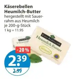 V Markt Käserebellen Heumilch-Butter Angebot