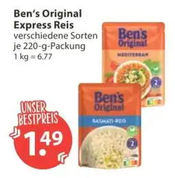 V Markt Ben's Original Express Reis Angebot