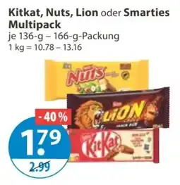 V Markt Kitkat, Nuts, Lion oder Smarties Multipack Angebot