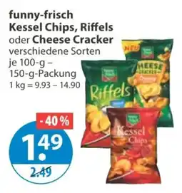 V Markt Kessel Chips, Riffels oder Cheese Cracker Angebot