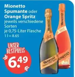 V Markt Mionetto Spumante oder Orange Spritz Angebot