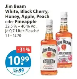 V Markt Jim Beam White, Black Cherry, Honey, Apple, Peach oder Pineapple Angebot