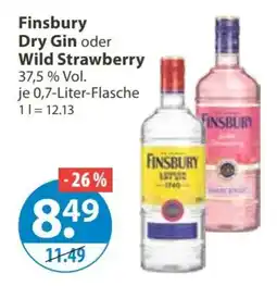 V Markt Finsbury Dry Gin oder Wild Strawberry Angebot