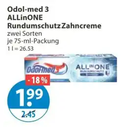 V Markt Odol-med 3 ALLinONE RundumschutzZahncreme Angebot