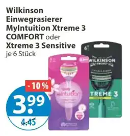 V Markt Wilkinson Einwegrasierer MyIntuition Xtreme 3 Angebot