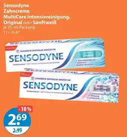 V Markt Sensodyne Zahncreme MultiCare Intensivreinigung Angebot