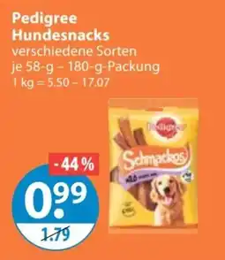 V Markt Pedigree Schmackos Hundesnacks Angebot