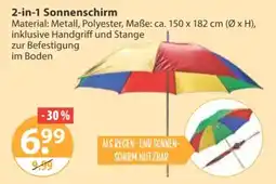 V Markt 2-in-1 Sonnenschirm Angebot