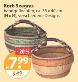 V Markt Korb Seegras Angebot