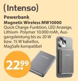 V Markt Intenso Powerbank Magnetic Wireless MW10000 Angebot
