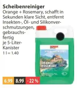 V Markt Scheibenreiniger Orange + Rosemary Angebot