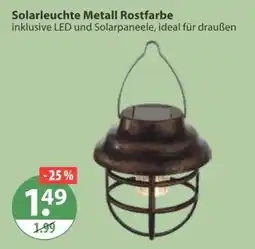 V Markt Solarleuchte Metall Rostfarbe Angebot