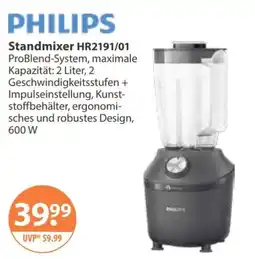V Markt PHILIPS Standmixer HR2191/01 Angebot