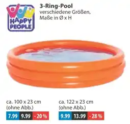 V Markt 3-Ring-Pool HAPPY PEOPLE Angebot