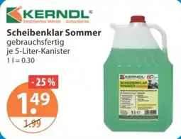 V Markt KERNDL Scheibenklar Sommer Angebot