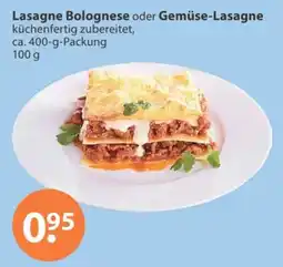 V Markt Lasagne Bolognese oder Gemüse-Lasagne Angebot