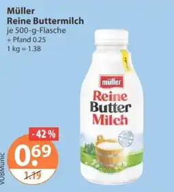 V Markt Müller Reine Buttermilch Angebot