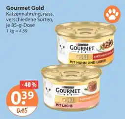 V Markt Gourmet Gold Katzennahrung, nass Angebot