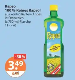 V Markt Rapso 100 % Reines Rapsöl Angebot