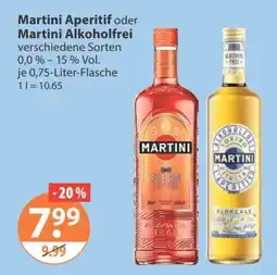 V Markt Martini Aperitif oder Martini Alkoholfrei Angebot